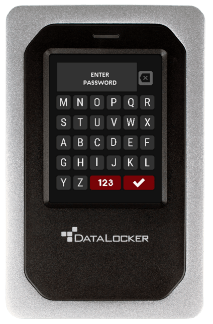 DataLocker DL4 FE encrypted hard drive with touchscreen interface